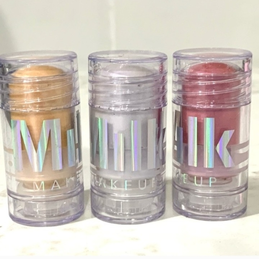 Milk Makeup  Holographic Sticks Set Of 3 Cream Highlighter & Blush Sticks —